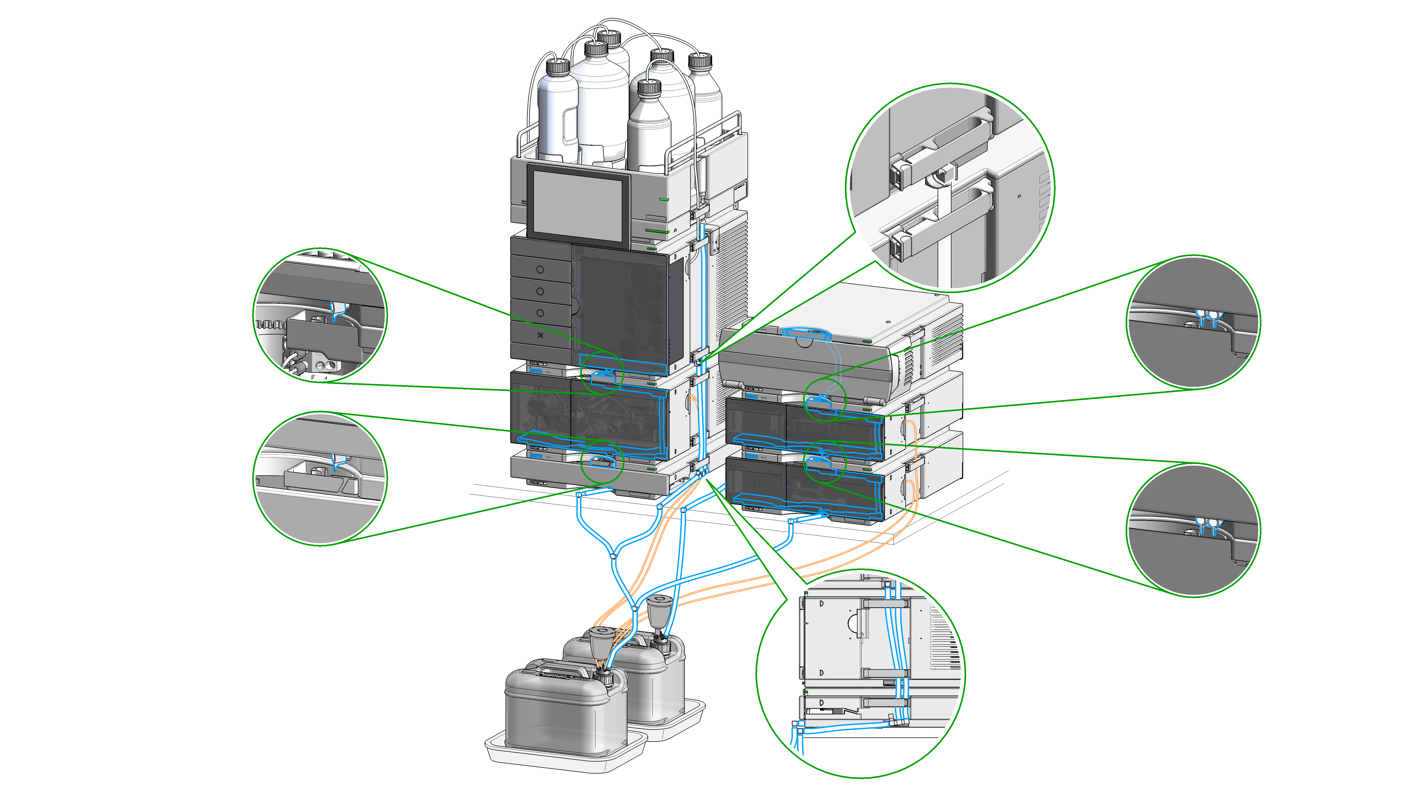 Infinity III Two Stack Leak Waste Concept (bench installation)