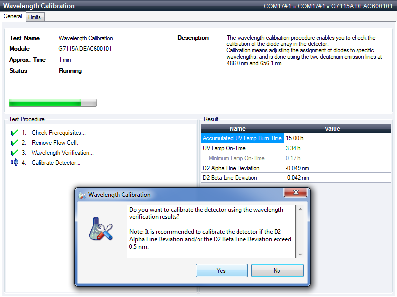 Wavelength Calibration - Results