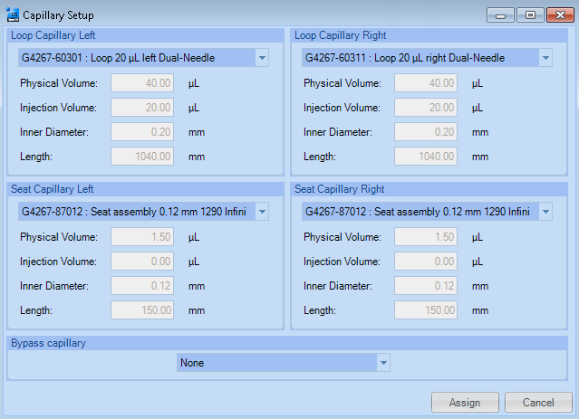 
               Capillary
Setup for the Multisampler