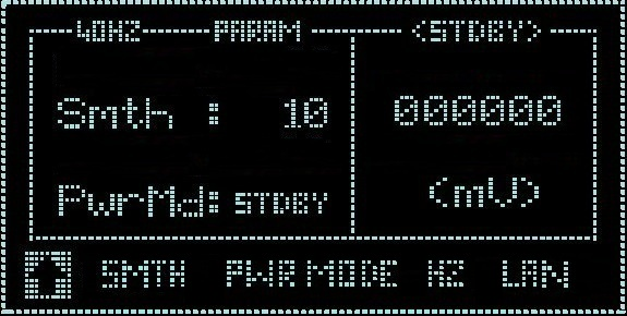 G7102A submenu screen