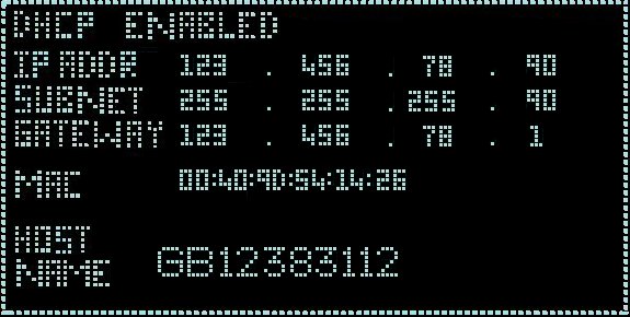 TCP/IP settings