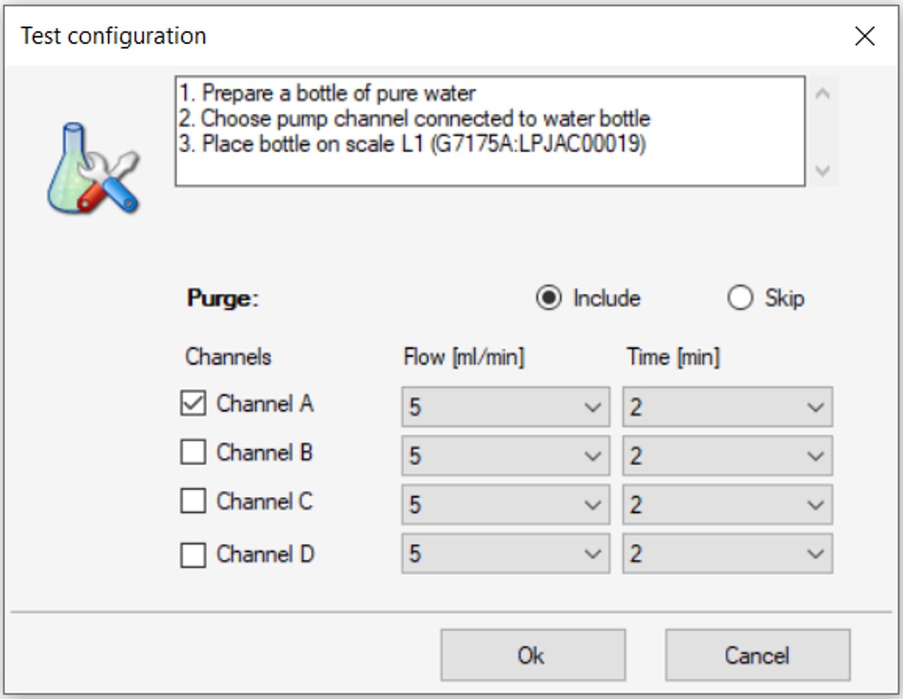 Level Sensing Accuracy Test – Preparation