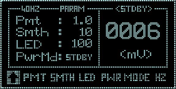 G4260B submenu screen