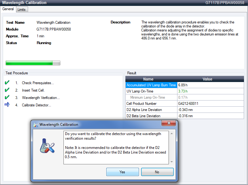 Wavelength Calibration - Results